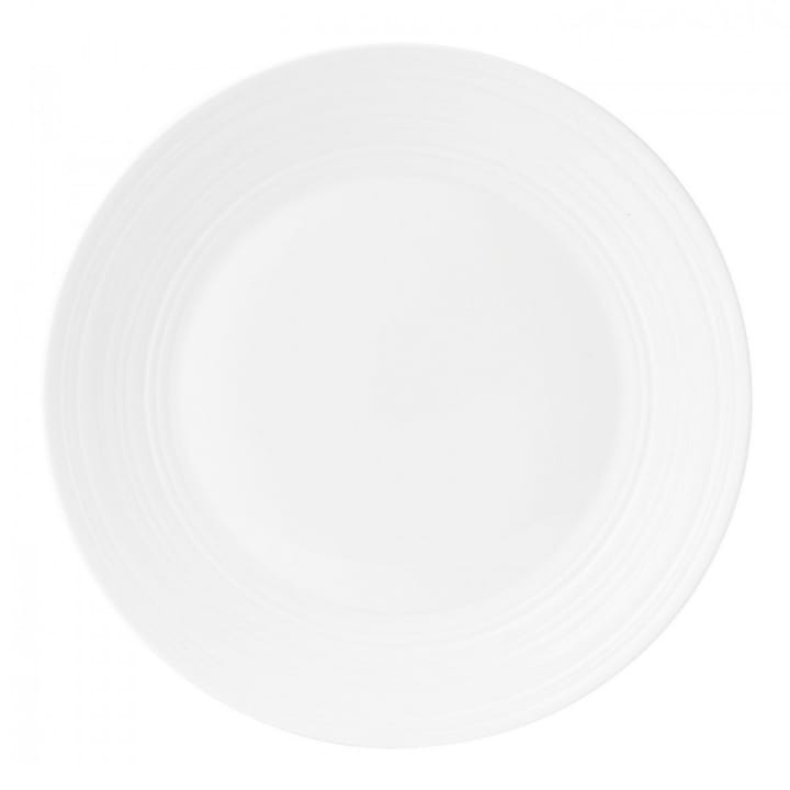 White Strata plate, Ø 27 cm Wedgwood