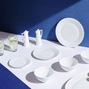 White Strata plate - Ø 27 cm - Wedgwood