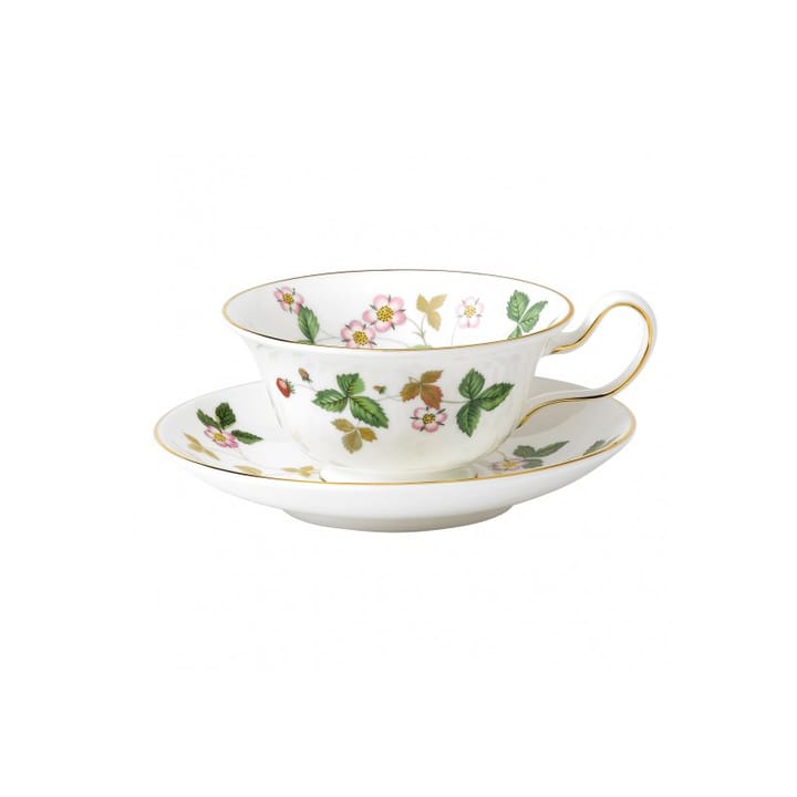 Wild Strawberry teacup with saucer - multi - Wedgwood