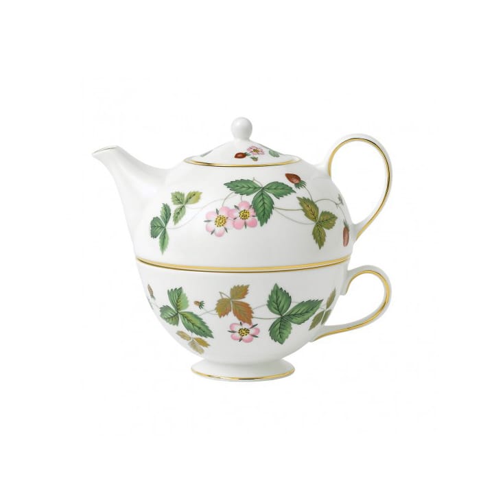Wild Strawberry teapot with cup - multi - Wedgwood