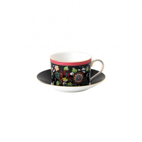 Wonderlust cup with saucer - oriental jewel - Wedgwood