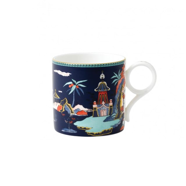 Wonderlust mug large - blue pagoda - Wedgwood