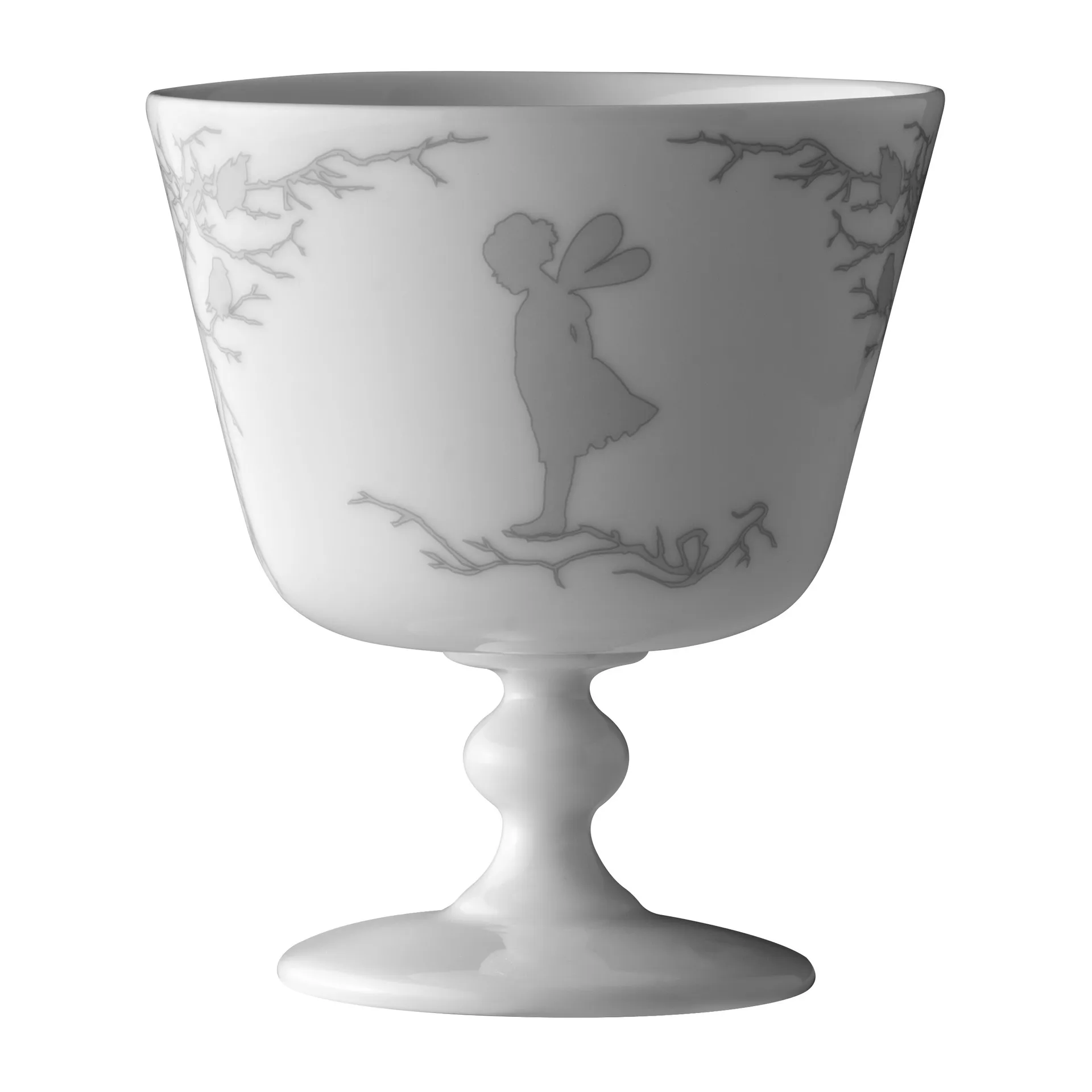 Alv dessert bowl on foot Ø11 cm, Silver Wik & Walsøe