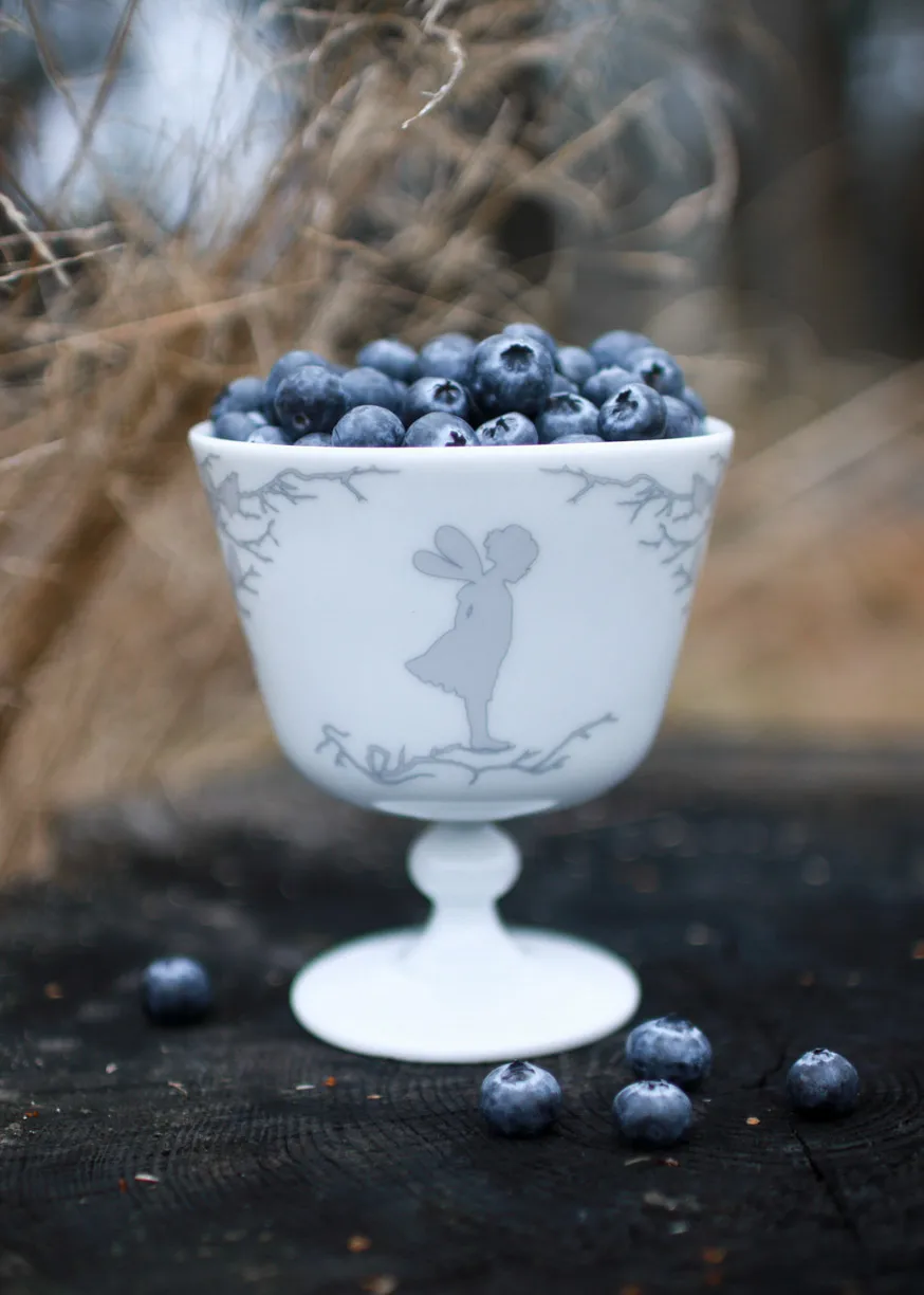 Alv dessert bowl on foot Ø11 cm, Silver Wik & Walsøe