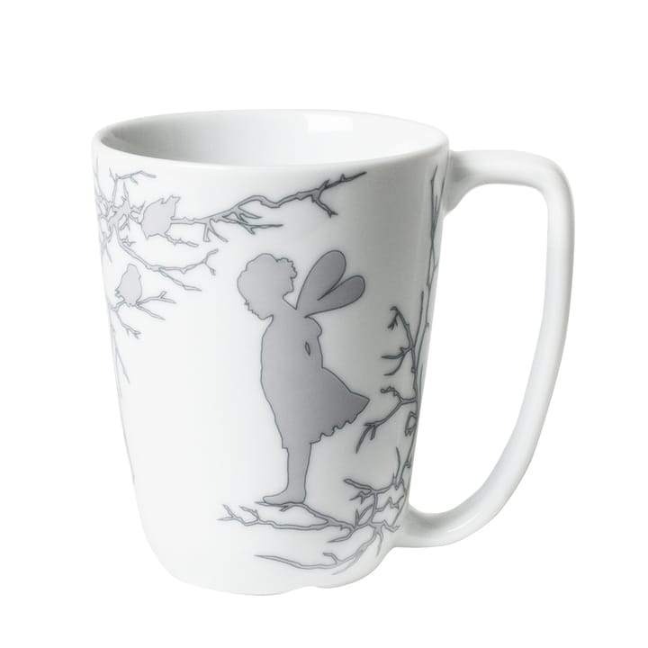 Alv mug 30 cl - white-silver - Wik & Walsøe