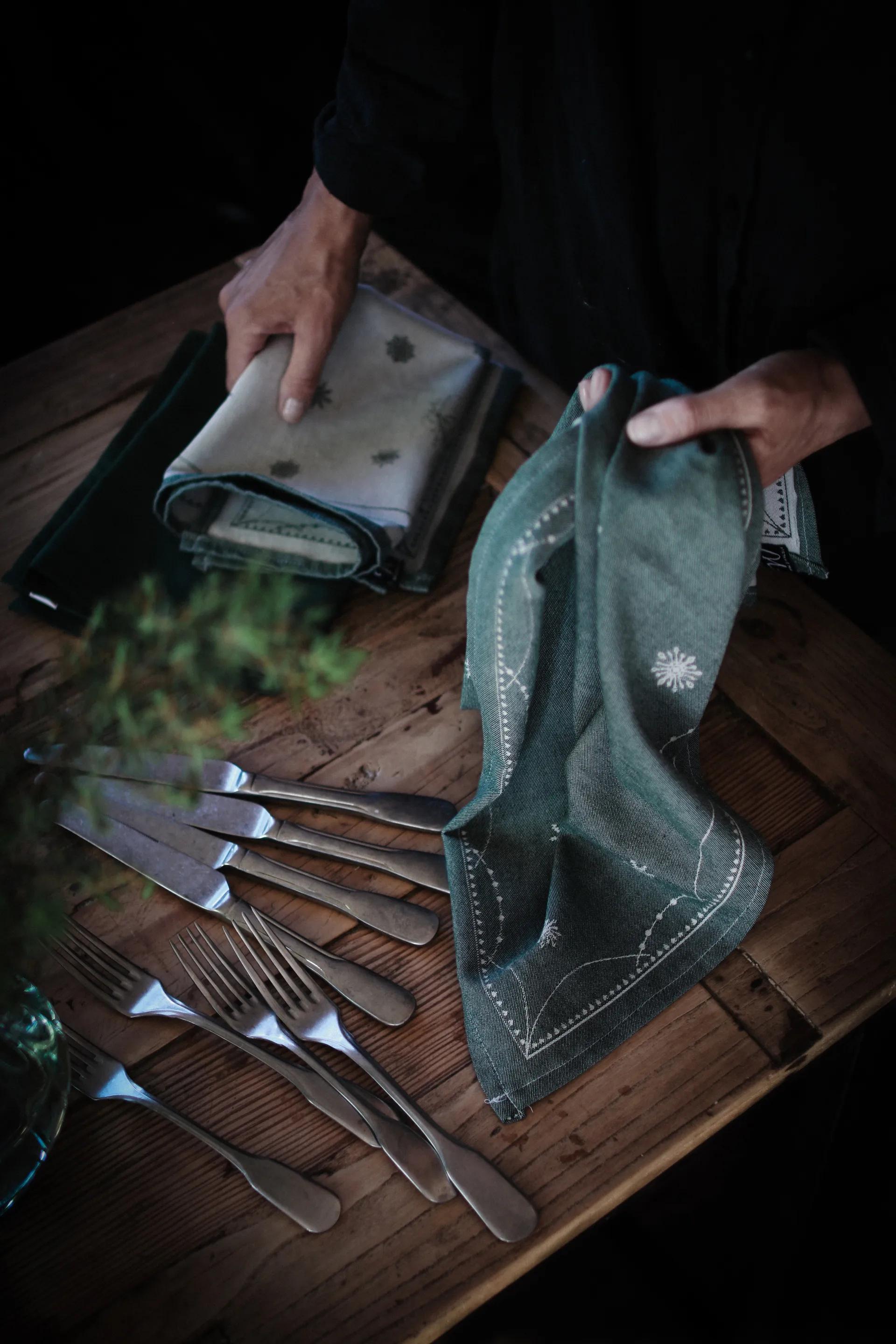 Christmas morning kitchen towel 50x70 cm, Green Wik & Walsøe