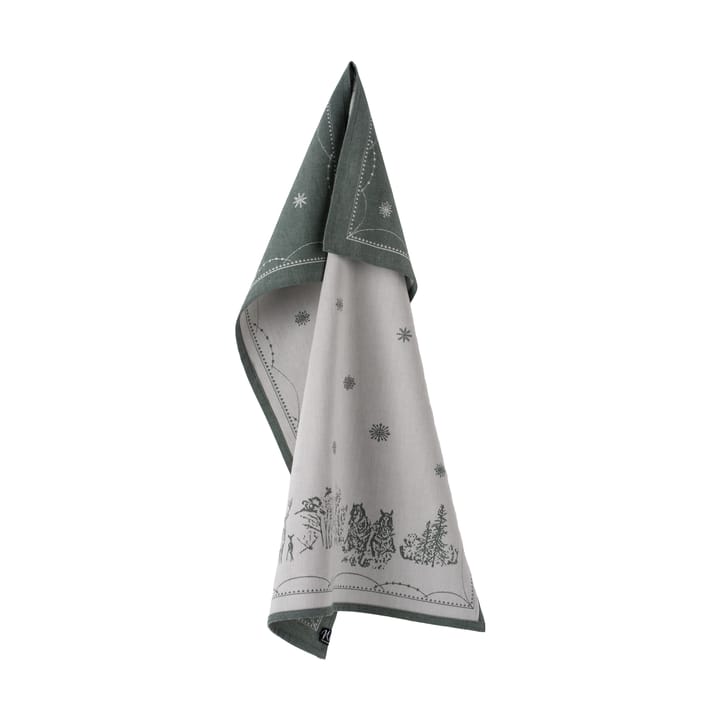 Christmas morning kitchen towel 50x70 cm, White-green Wik & Walsøe