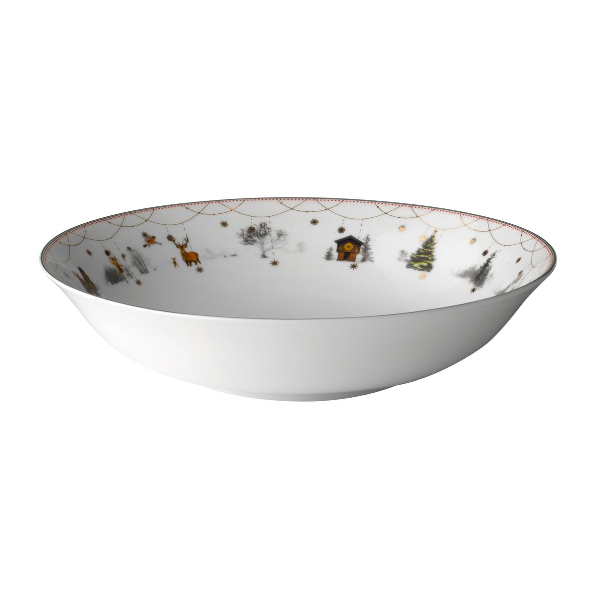 Wik & Walsoe Christmas morning serving bowl low o27 cm