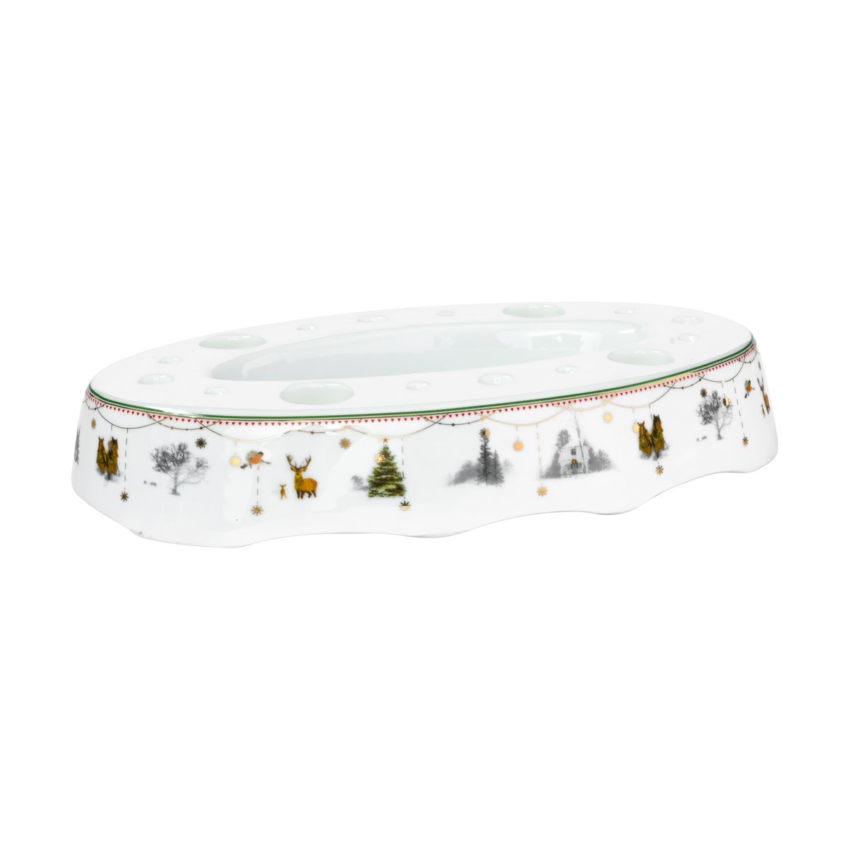 Wik & Walsøe Christmas morning Story candle holder White