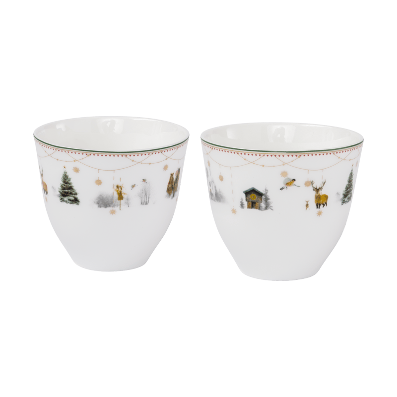 Wik & Walsøe Christmas morning Story cup 2-pack 20 cl White