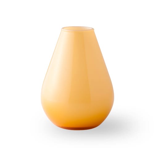 Falla glass vase 10 cm - yellow-white - Wik & Walsøe