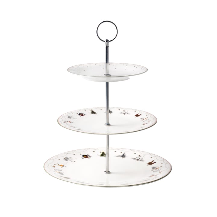 Julemorgen cake stand - white - Wik & Walsøe