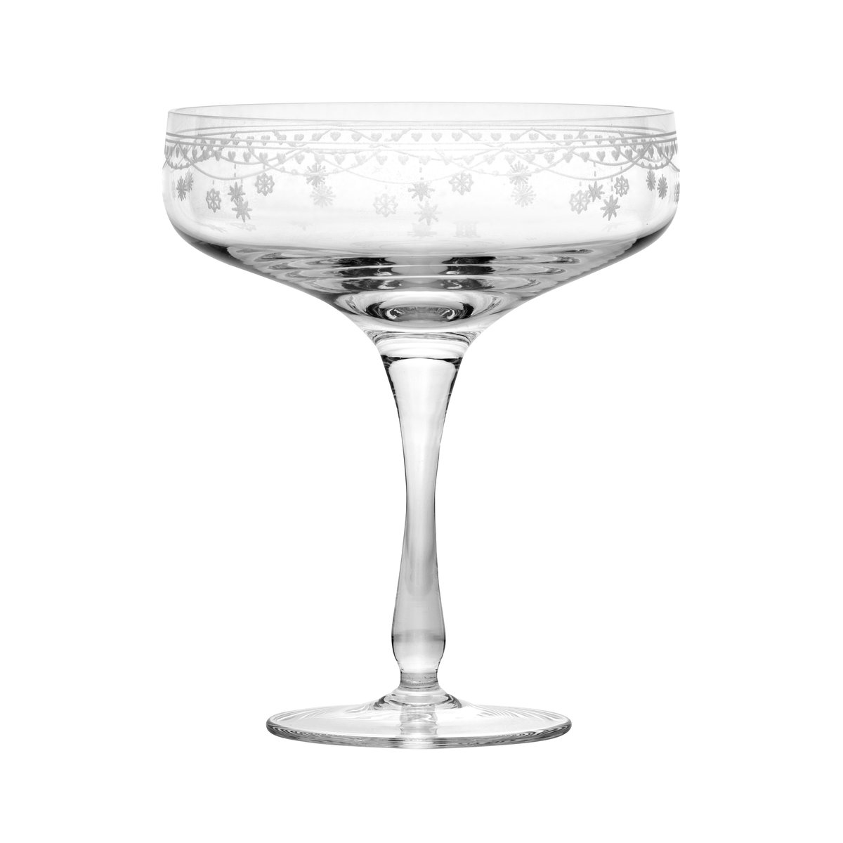 Wik & Walsoe Julemorgen champagne glass 20 cl | Scandinavian Design | Champagne glasses | Transparent