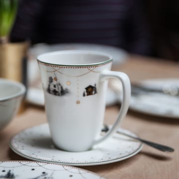 Julemorgen cup and saucer 20 cl - white - Wik & Walsøe