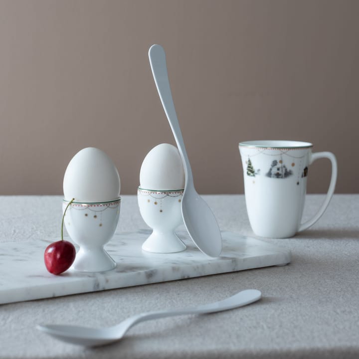 Julemorgen egg cup 2-pack - white - Wik & Walsøe