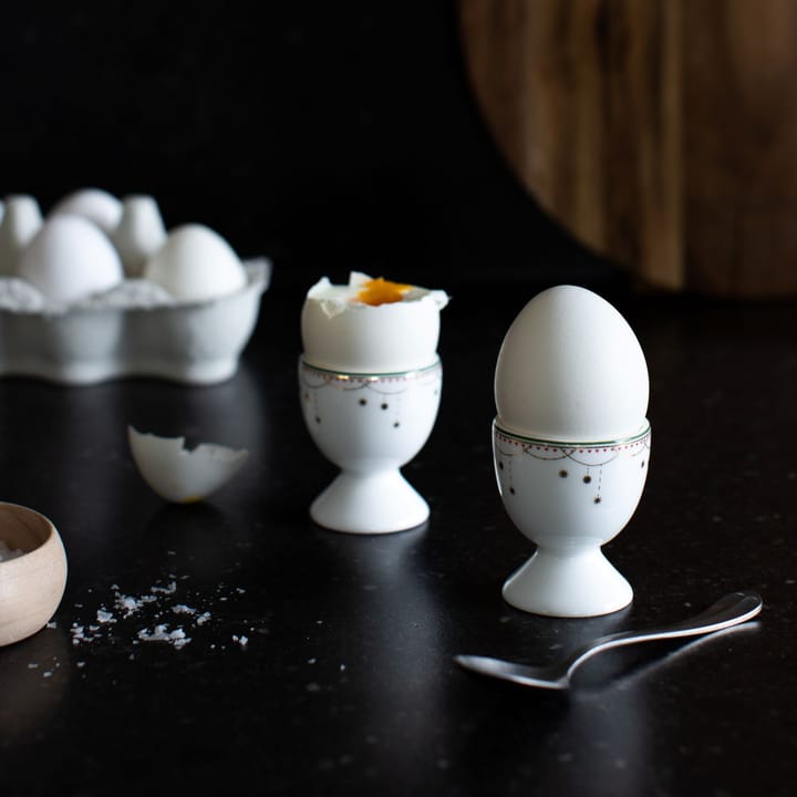 Julemorgen egg cup 2-pack - white - Wik & Walsøe