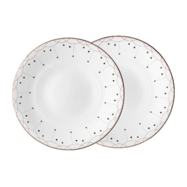 Julemorgen Girlander plate 2 pack 28 cm - White - Wik & Walsøe