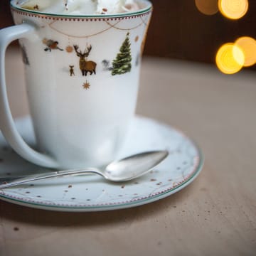 Julemorgen saucer to 30 cl cup - white - Wik & Walsøe