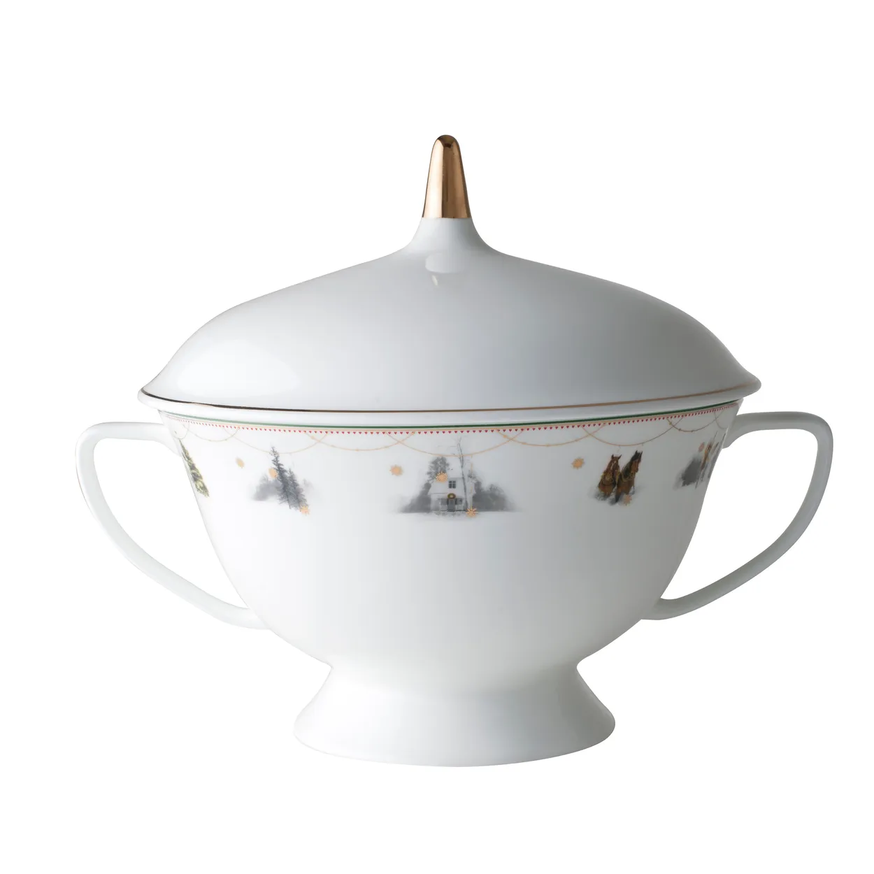 Wik & Walsoe Julemorgen serving bowl white | Scandinavian Design | Soup tureens | Multi