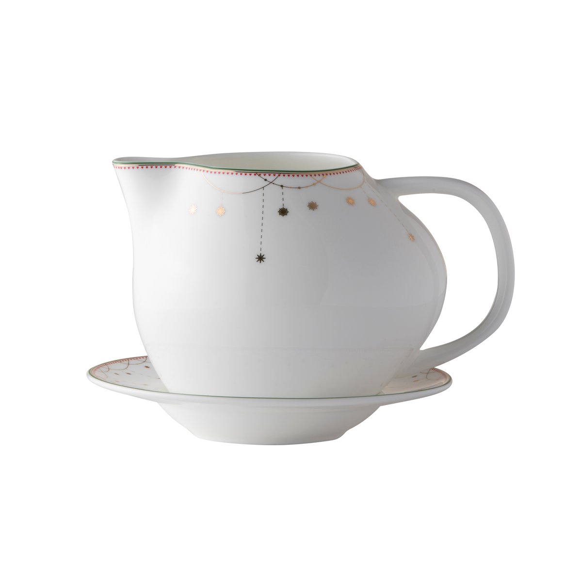 Wik & Walsoe Julemorgen serving jug with bowl White-multi