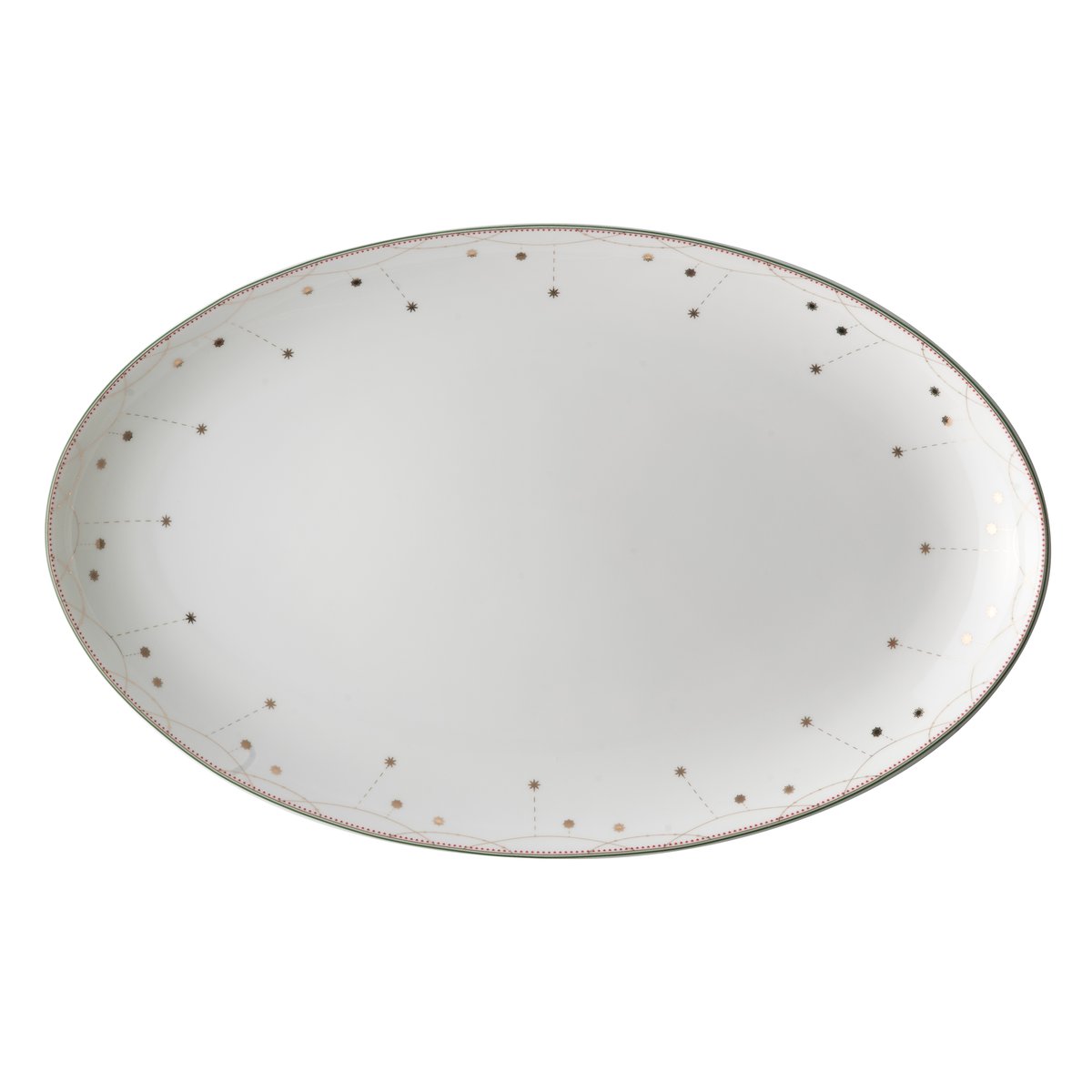 Wik & Walsoe Julemorgen serving plate oval 39 cm | Scandinavian Design | Serving platters & dishes | Multi