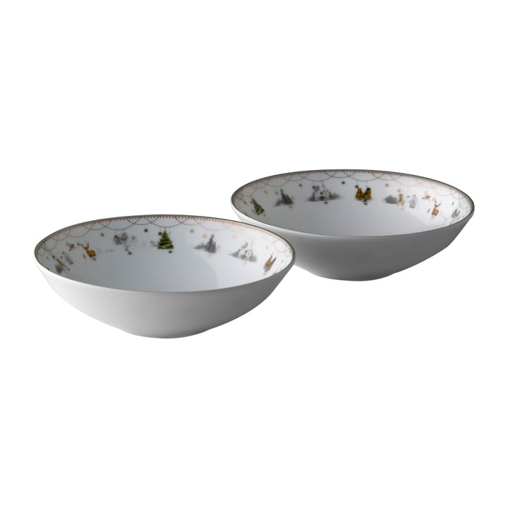 Julemorgen small bowl 2 pack 16 cm - White - Wik & Walsøe