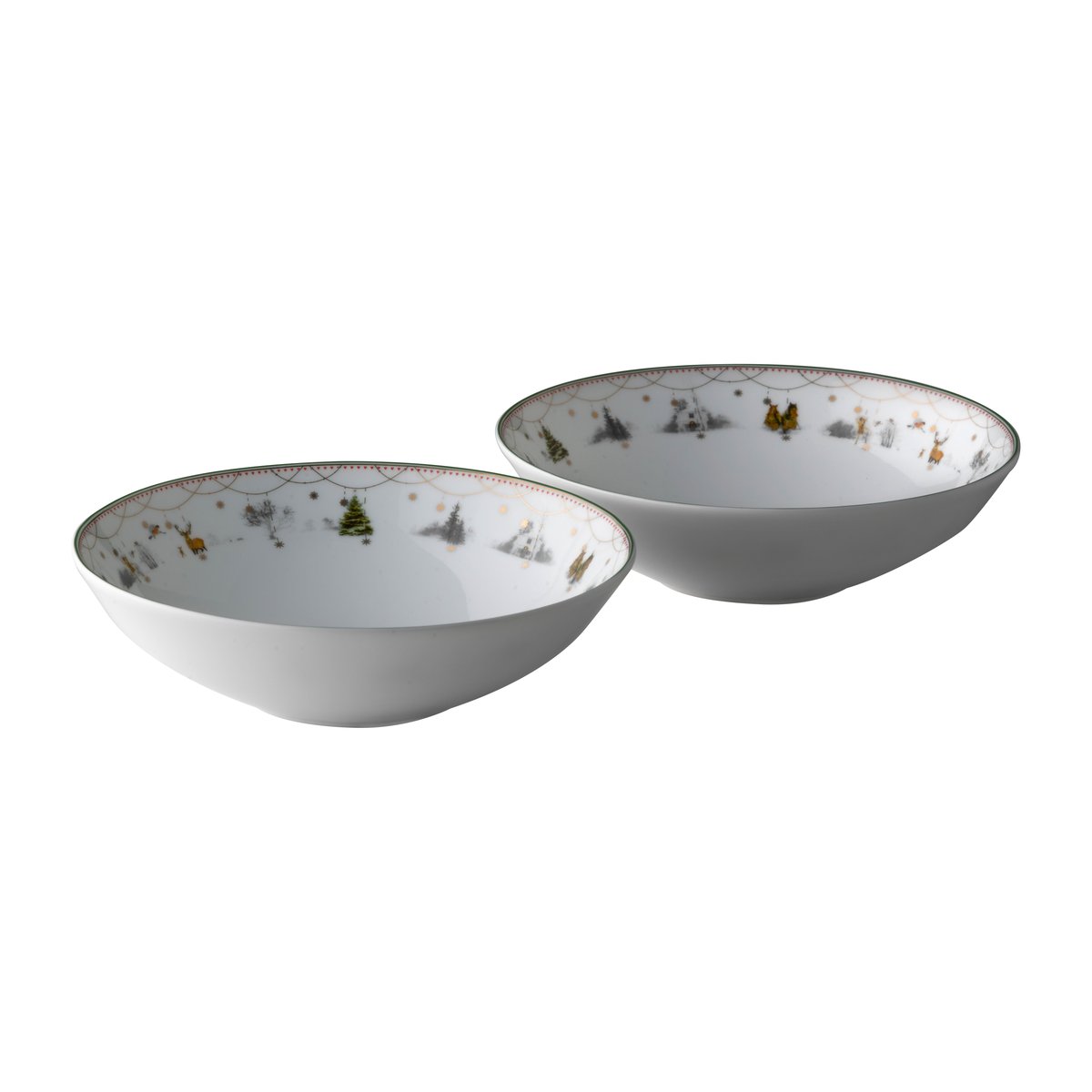 Wik & Walsoe Julemorgen small bowl 2 pack 16 cm White