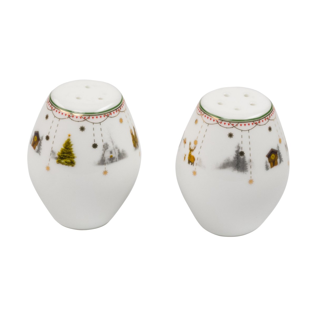 Wik & Walsoe Julemorgen Story salt & pepper shaker 2 pieces White