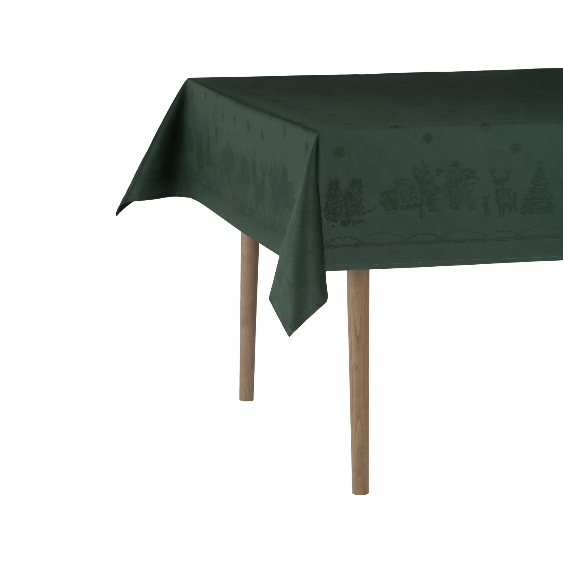 Julemorgen tablecloth, Green, 140x240 cm Wik & Walsøe