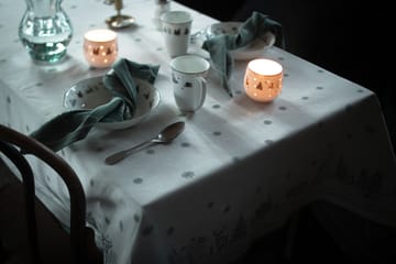 Julemorgen tablecloth - White-green, 140x300 cm - Wik & Walsøe