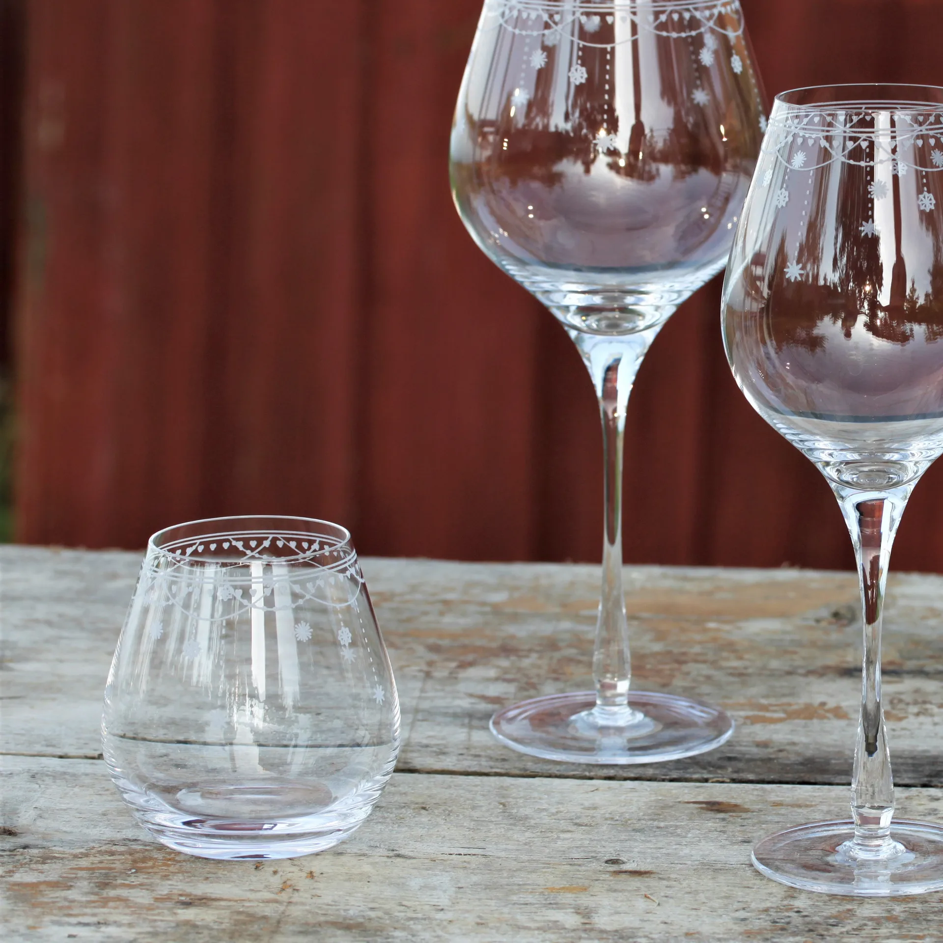 Julemorgen water glass, 35 cl Wik & Walsøe