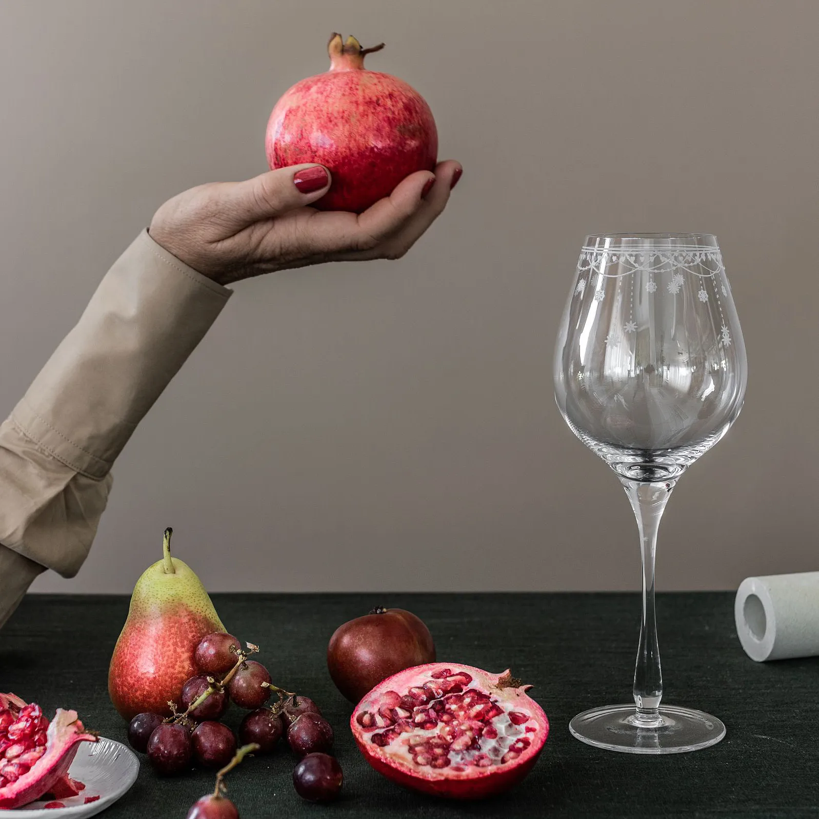 Julemorgen white wine glass, 40 cl Wik & Walsøe