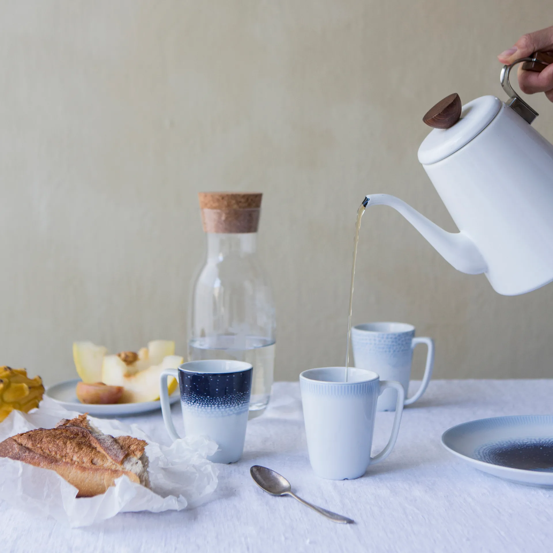 Osean cup 20 cl 3-pack, Blå-white Wik & Walsøe