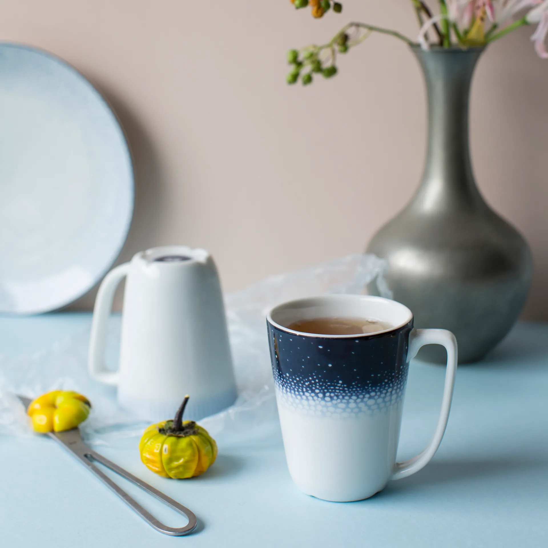 Osean cup 20 cl 3-pack, Blå-white Wik & Walsøe