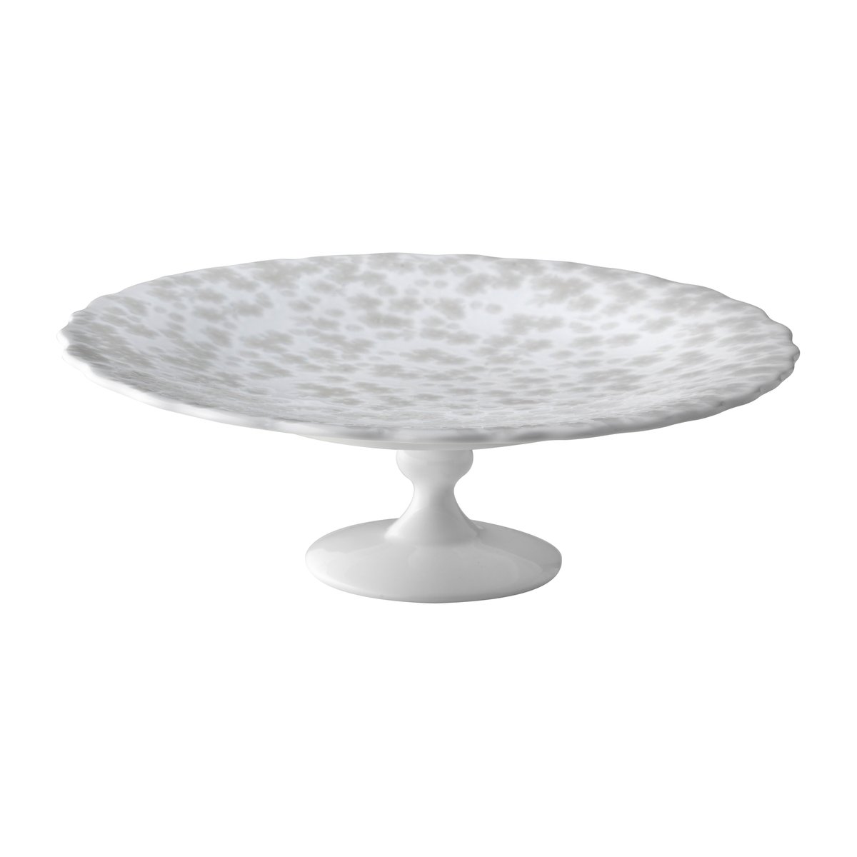 Wik & Walsoe Slåpeblom cake platter o21 cm grey | Scandinavian Design | Cake stands | White