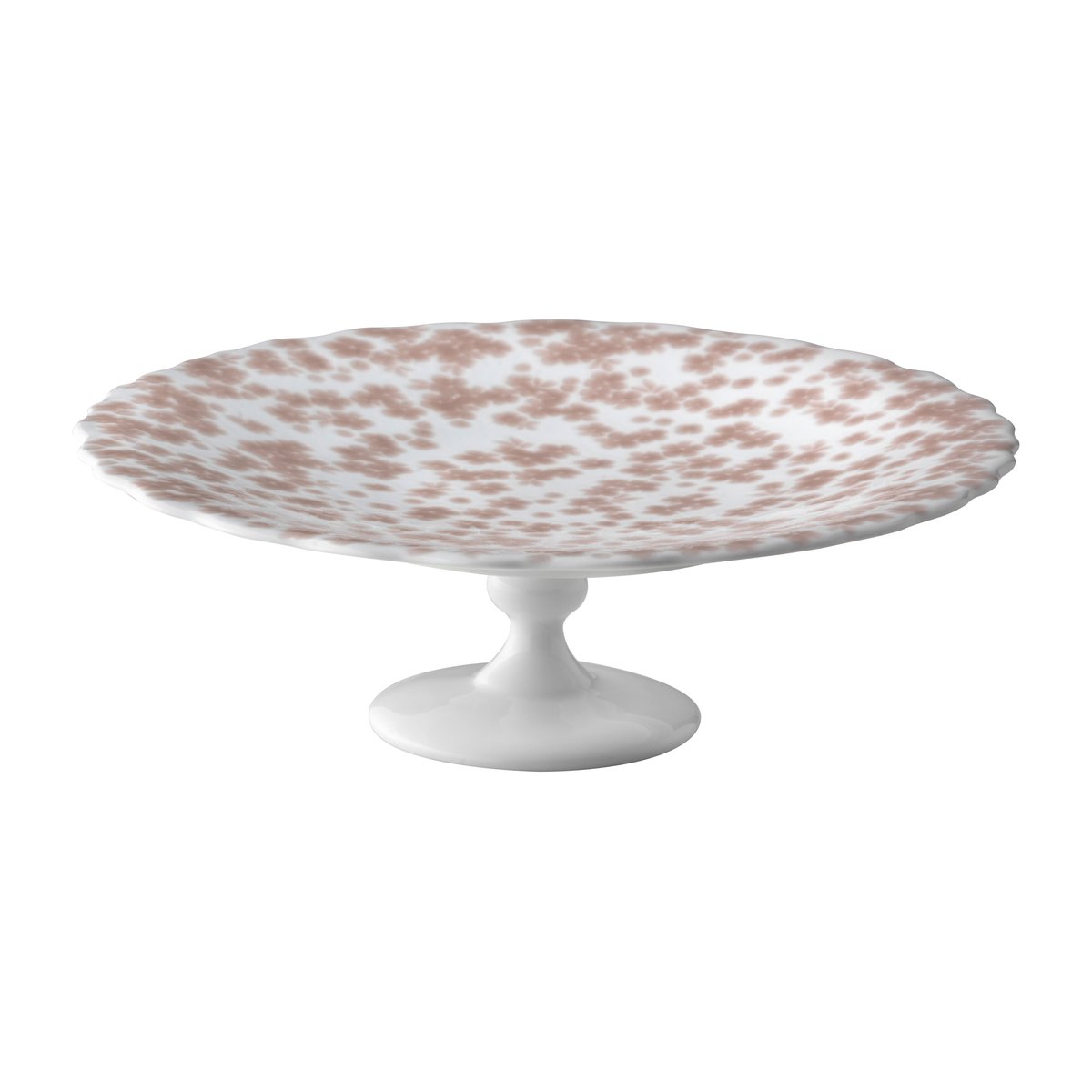 Wik & Walsoe Slåpeblom cake platter o21 cm Pink | Scandinavian Design | Cake stands | White