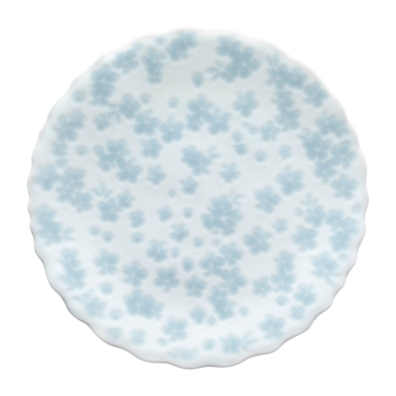 Wik & Walsøe Slåpeblom plate Ø13 cm Blue