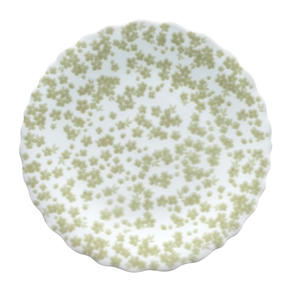 Wik & Walsøe Slåpeblom plate Ø21 cm Green