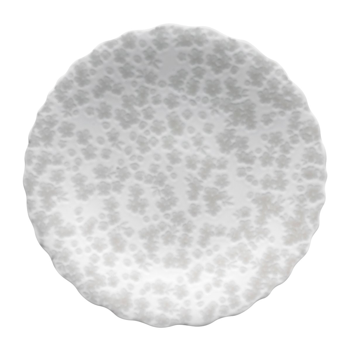 Wik & Walsoe Slåpeblom plate o21 cm grey | Scandinavian Design | Small plates & side plates | White