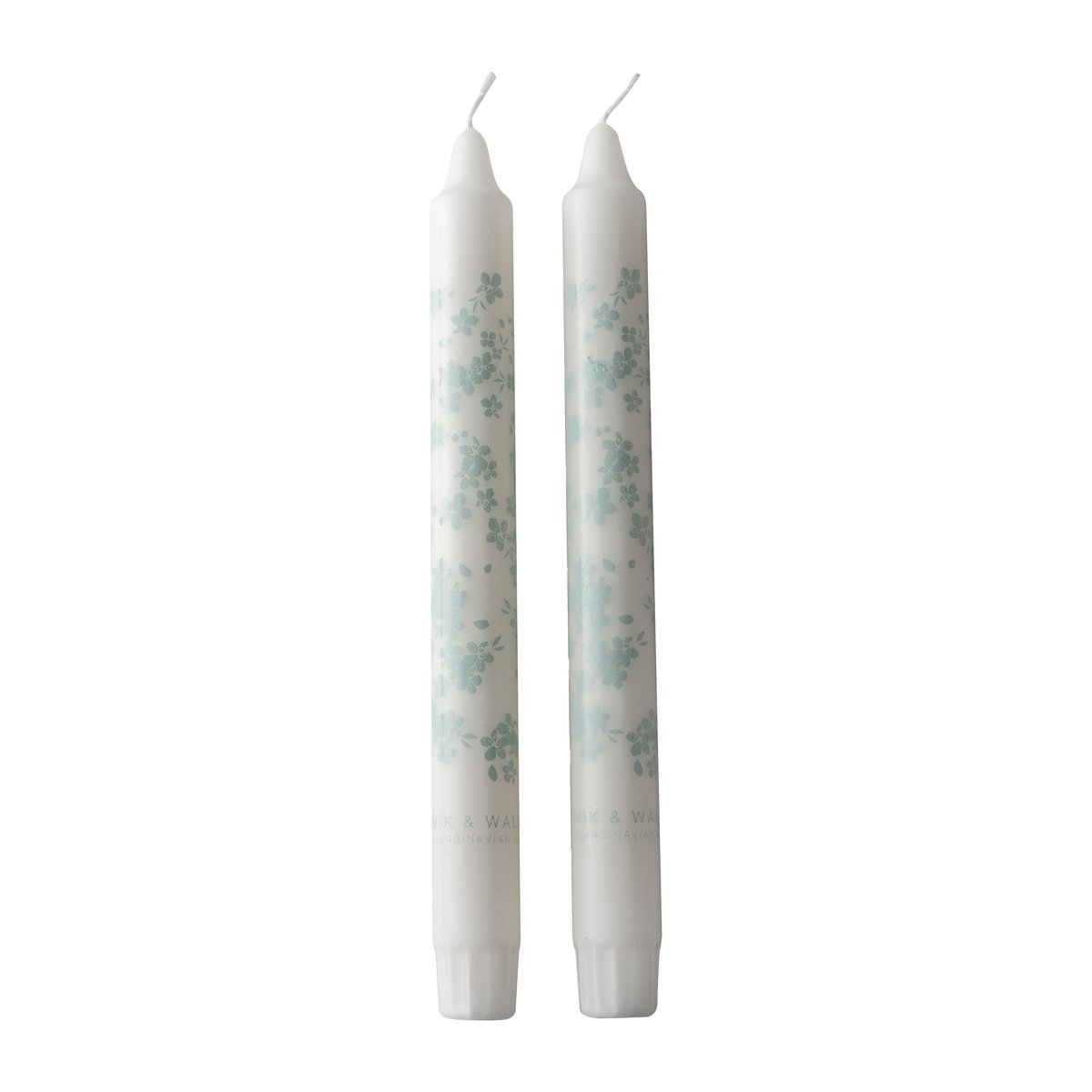 Wik & Walsoe Slåpeblom tapered candle 2-pack Blue | Scandinavian Design | Candles | Blue