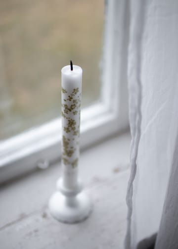 Slåpeblom tapered candle 2-pack - Green - Wik & Walsøe