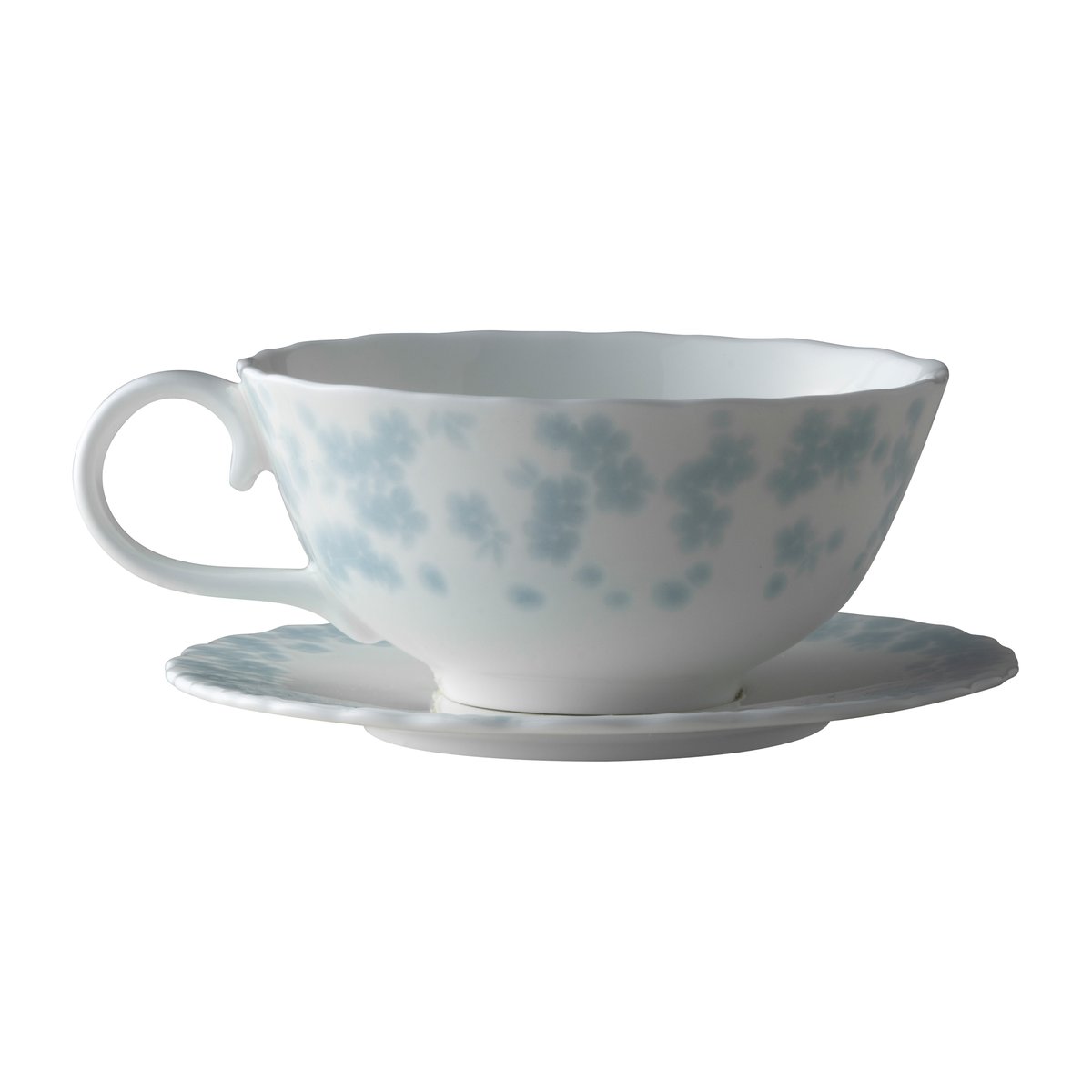 Wik & Walsøe Slåpeblom teacup and saucer 30 cl Blue