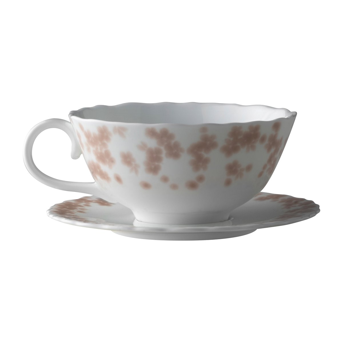 Wik & Walsoe Slåpeblom teacup and saucer 30 cl Pink