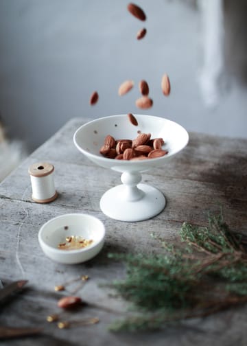 Starfall bowl on foot 12 cm - White - Wik & Walsøe