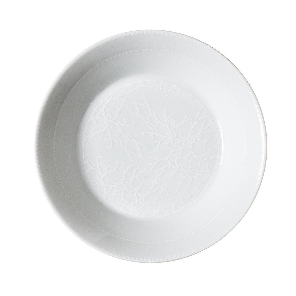 Wik & Walsoe White wood deep plate 21 cm | Scandinavian Design | Deep plates | White