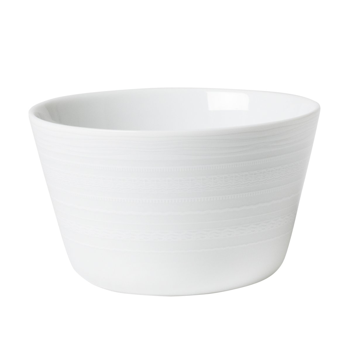 Wik & Walsoe White wood serving bowl 17 cm | Scandinavian Design | Serving bowls | White