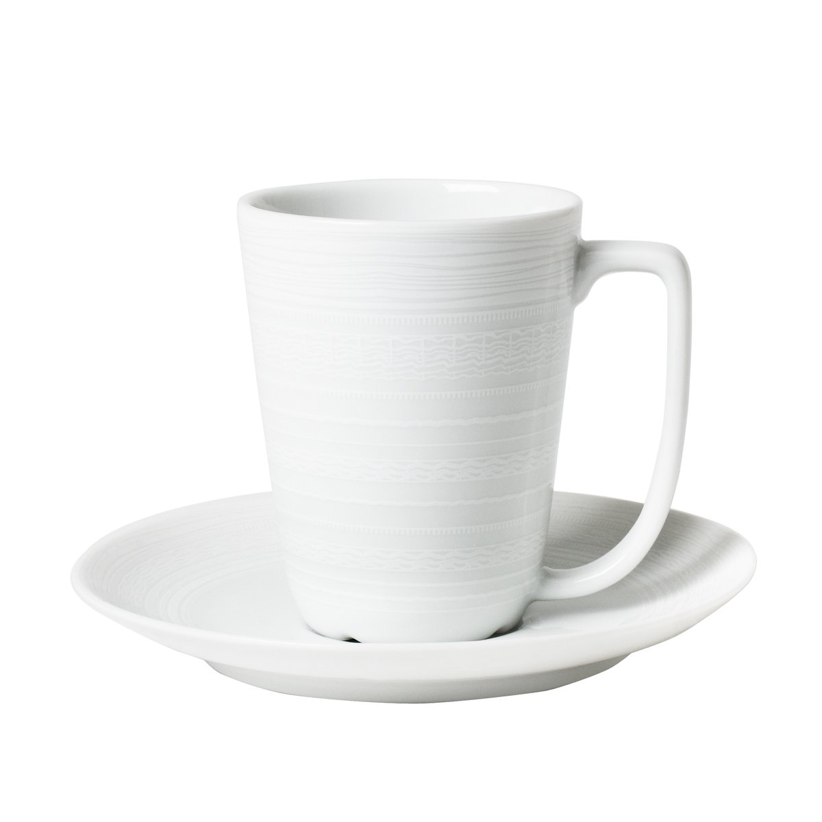 Wik & Walsoe Whitewood cup and saucer 20 cl | Scandinavian Design | Coffee cups | White
