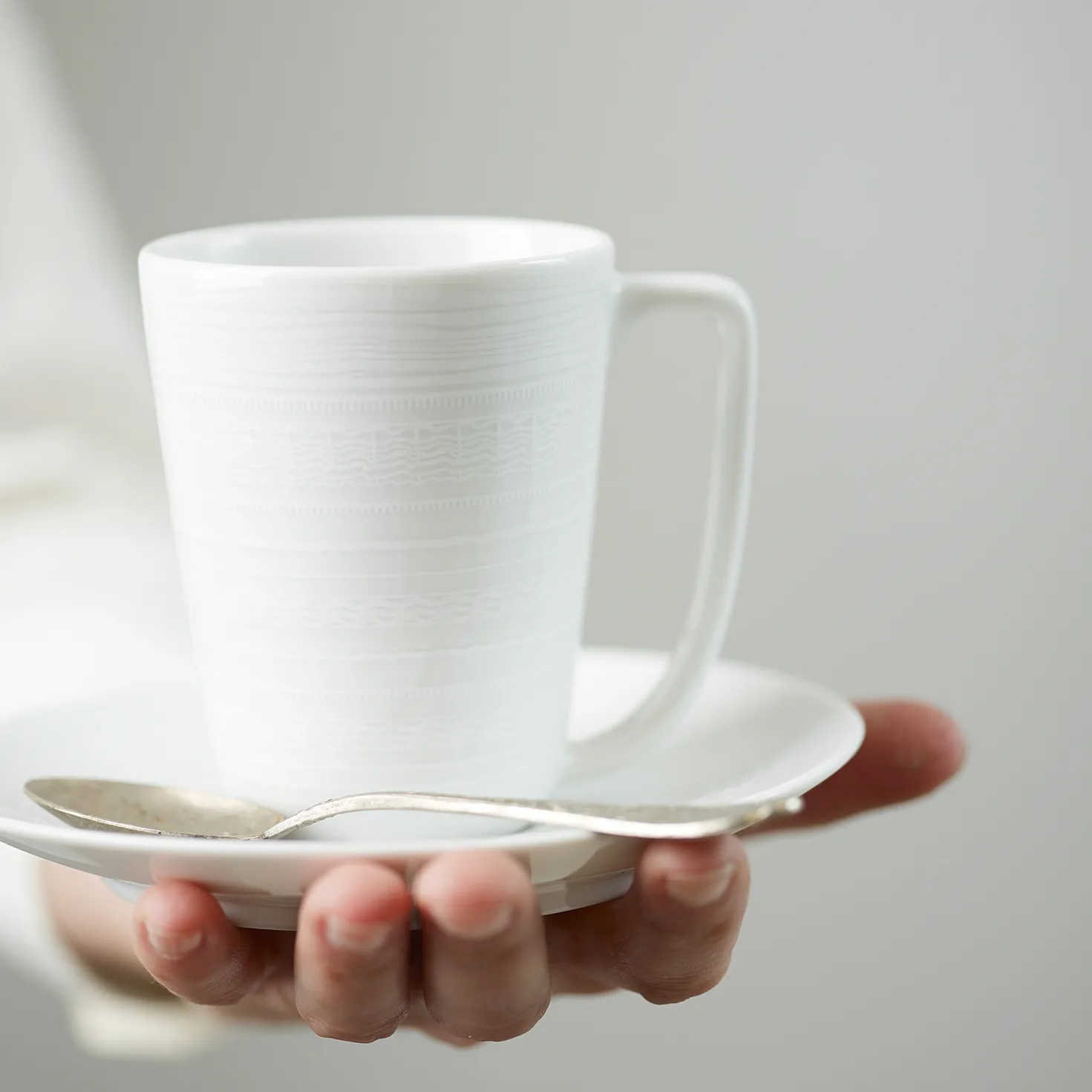 Whitewood cup and saucer, 20 cl Wik & Walsøe