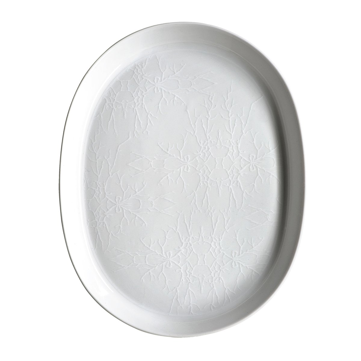 Wik & Walsoe Whitewood oval plate 36 cm | Scandinavian Design | Dinner plates | White