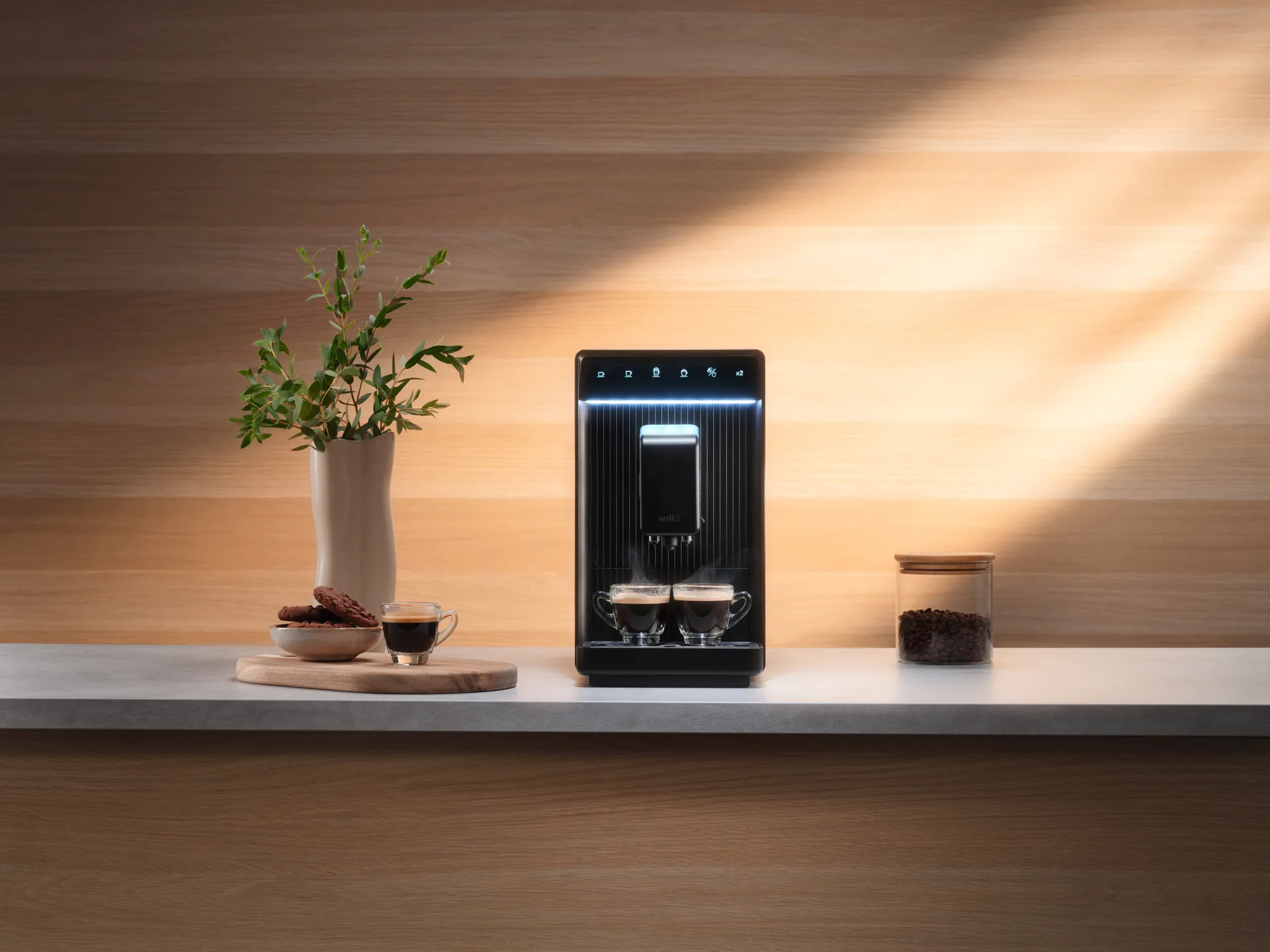 Volo EMA1B-TCM19 automatic espresso machine, Black Wilfa